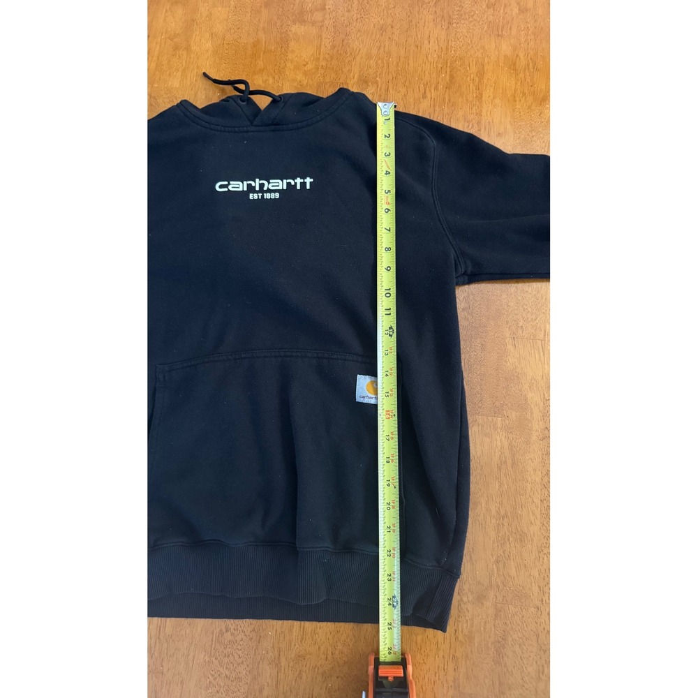 Carhartt Force Mens Relaxed Fit Hoodie Black EST 1889 Sweatshirt BLK Size Small - Picture 7 of 9